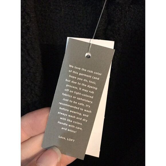 Loft Faux suede Sherpa Black Moto jacket Brand New With Tags NWT $210 2021 - Picture 12 of 14